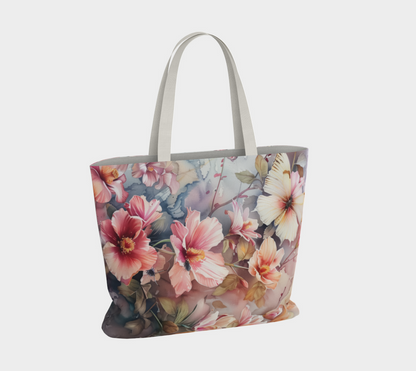 Large Tote bag Flowers FL004