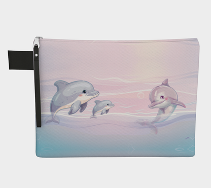 Girls Underwater Ocean Zipper Carry-all Pouch