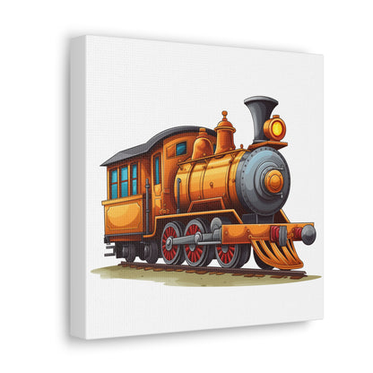 Boys Trains Canvas Yellow