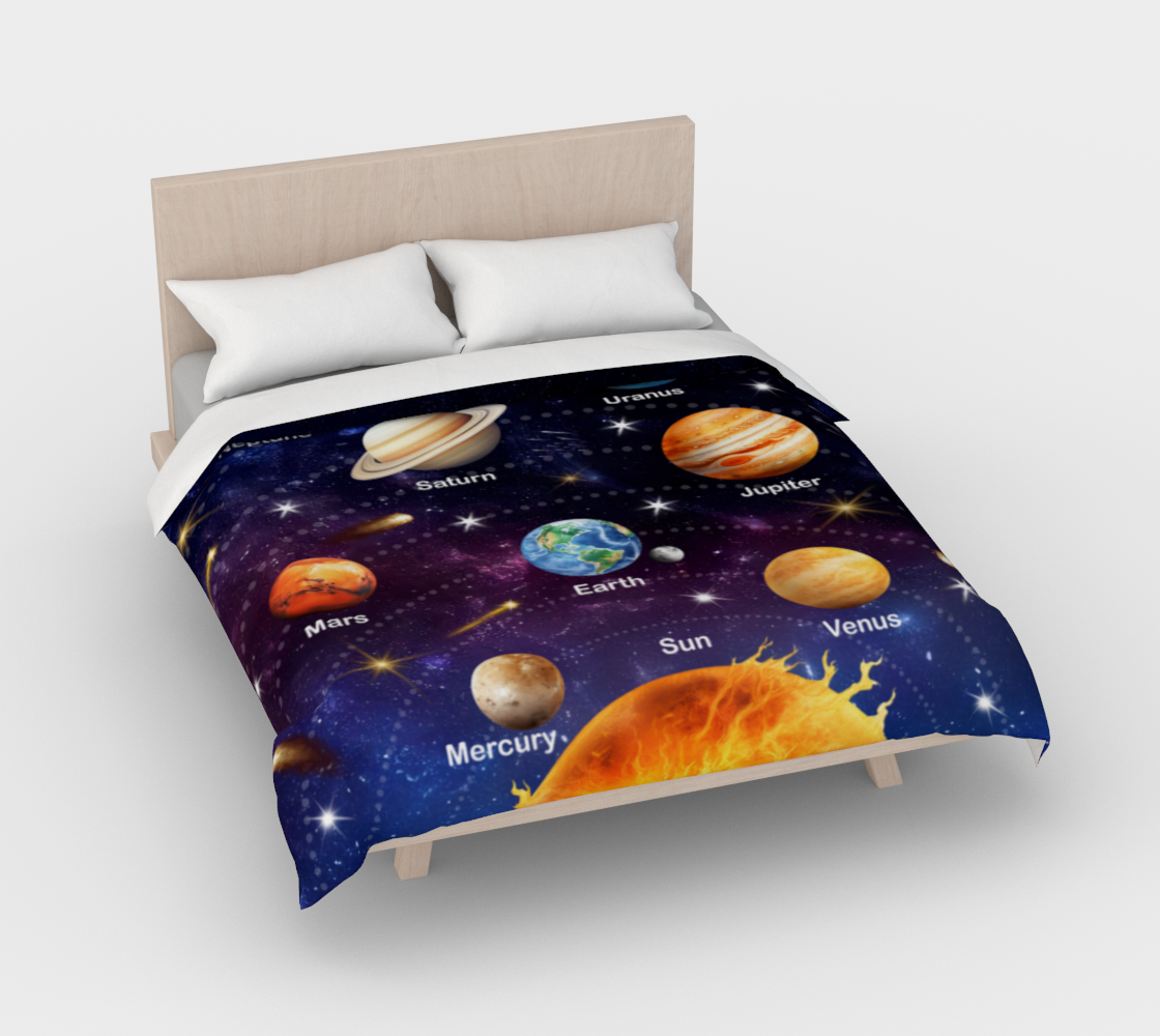 Boys Solar System Cotton Duvet Cover