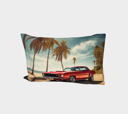 Boys Muscle Car Cotton Pillow Sleeve